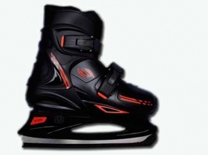 Коньки раздвижные черные RW-229 