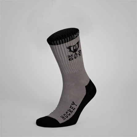Носки хоккейные Strike Regular MAD GUY (сер/черн)  фото 1
